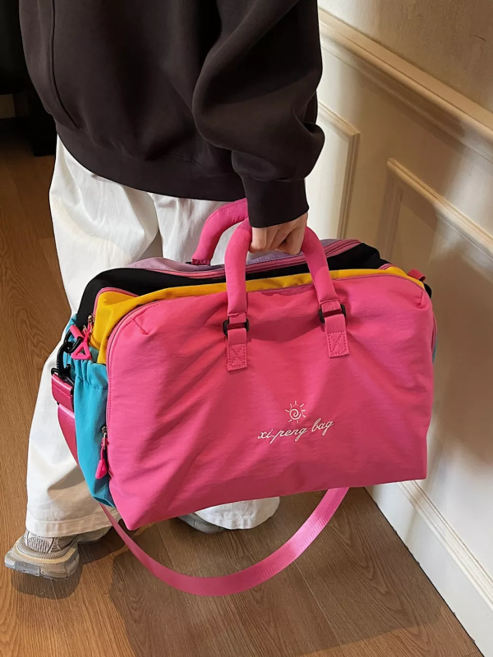 Colorful Lightweight Travel Duffel Bag, image 5