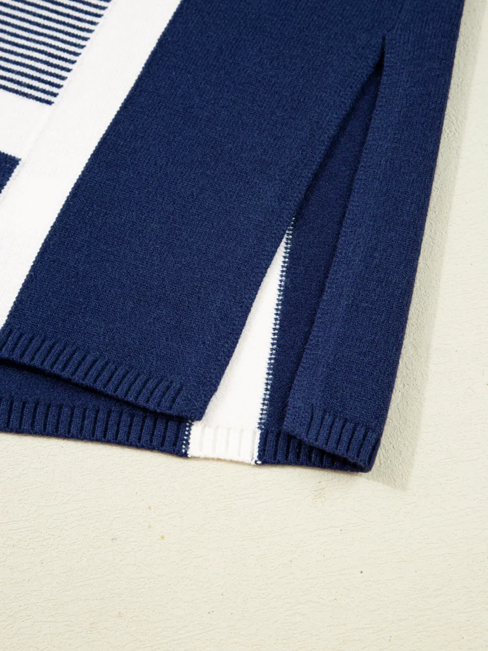 Stripe Dolman Oversize Tunic Sweater, image 8