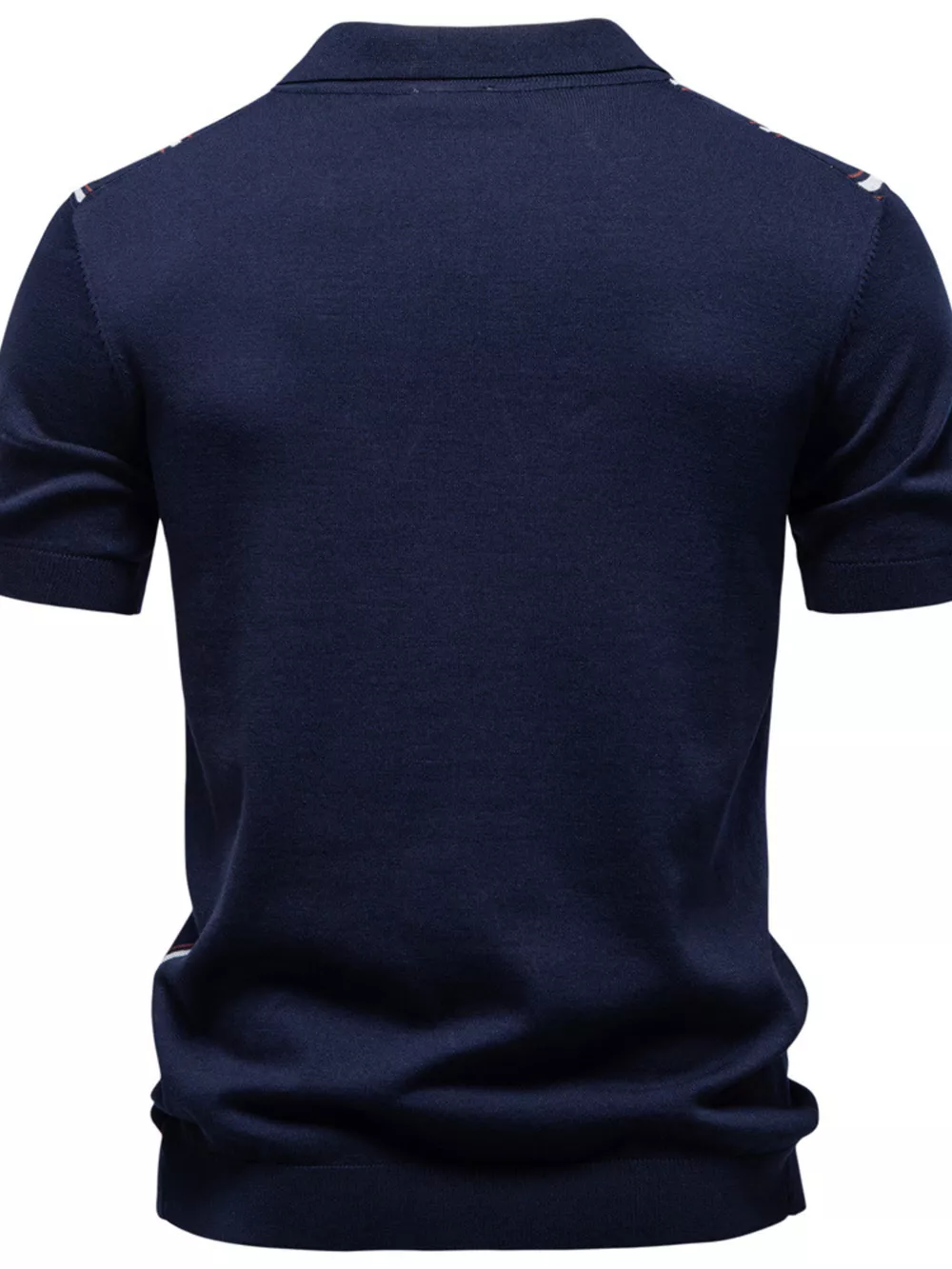 Men's Striped Short Sleeve Polo, image 4