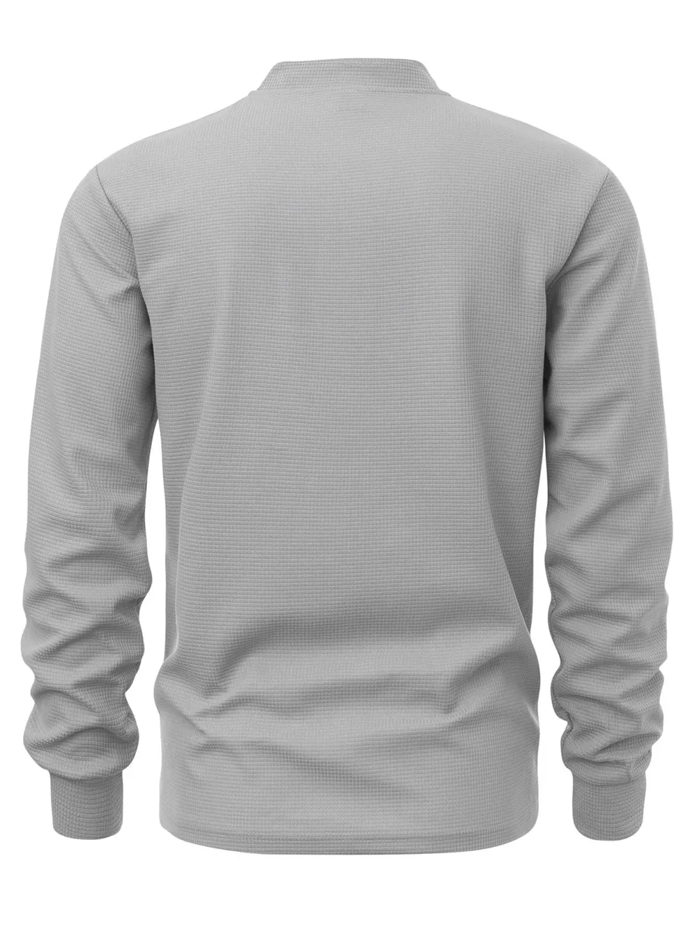 Men's Button Detail Long Sleeve T-Shirt, image 3