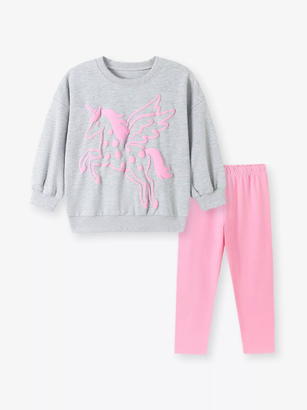Children's Unicorn Graphic Sweatshirt and Leggings Set, image 2