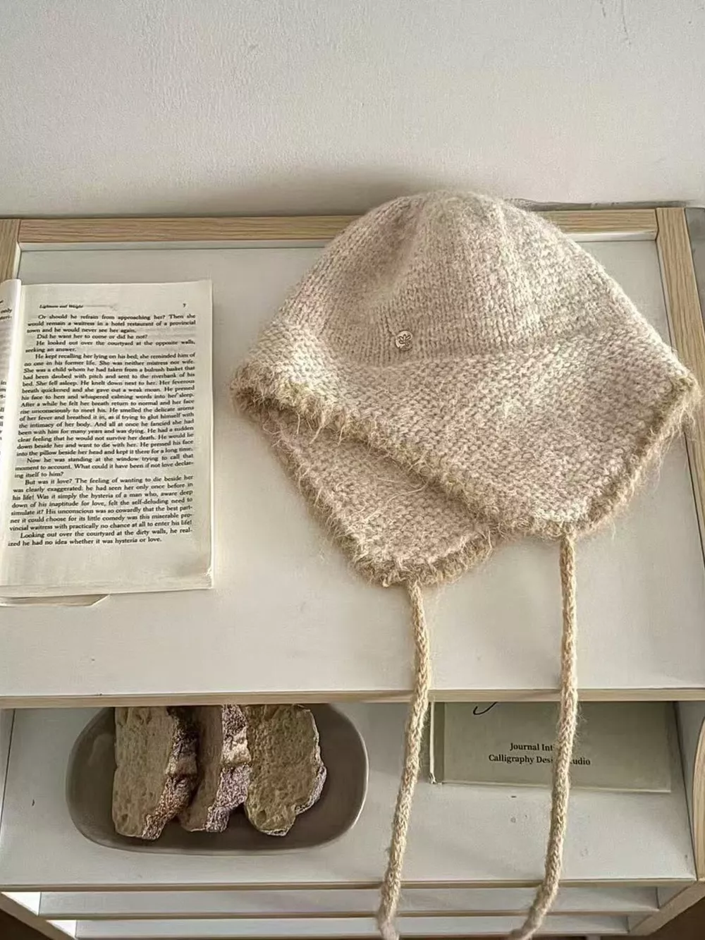 Contrast Trim Hat with Ear Flaps, image 3