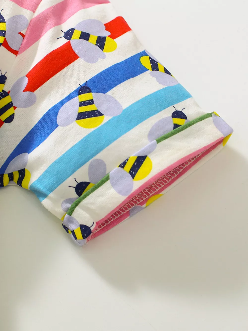 Children's Striped Bee Print Casual Dress, image 5