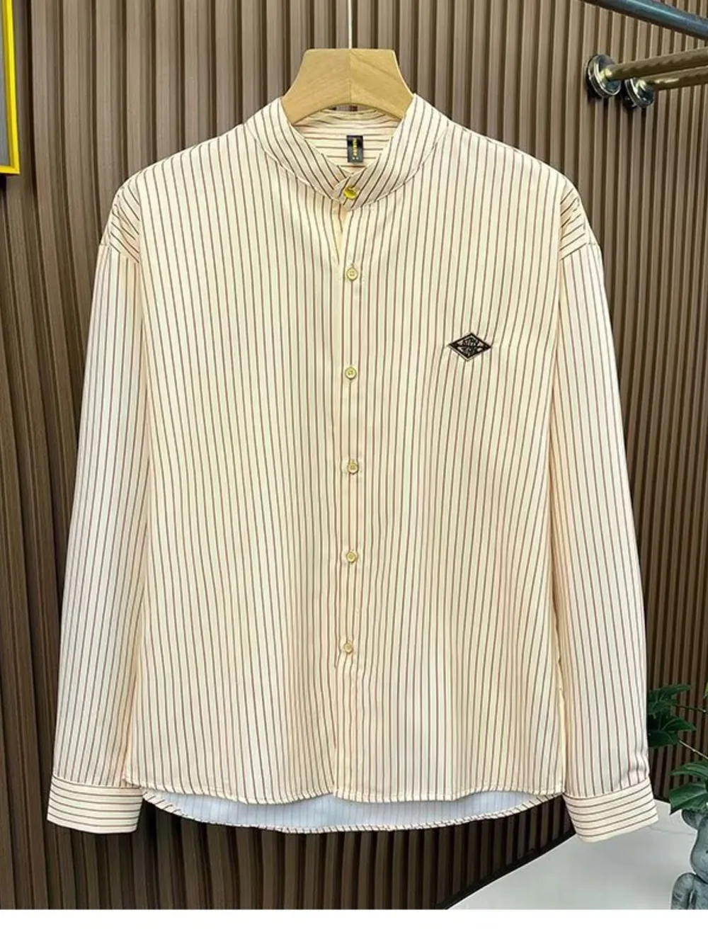 Men's Striped Button-Down Shirt
