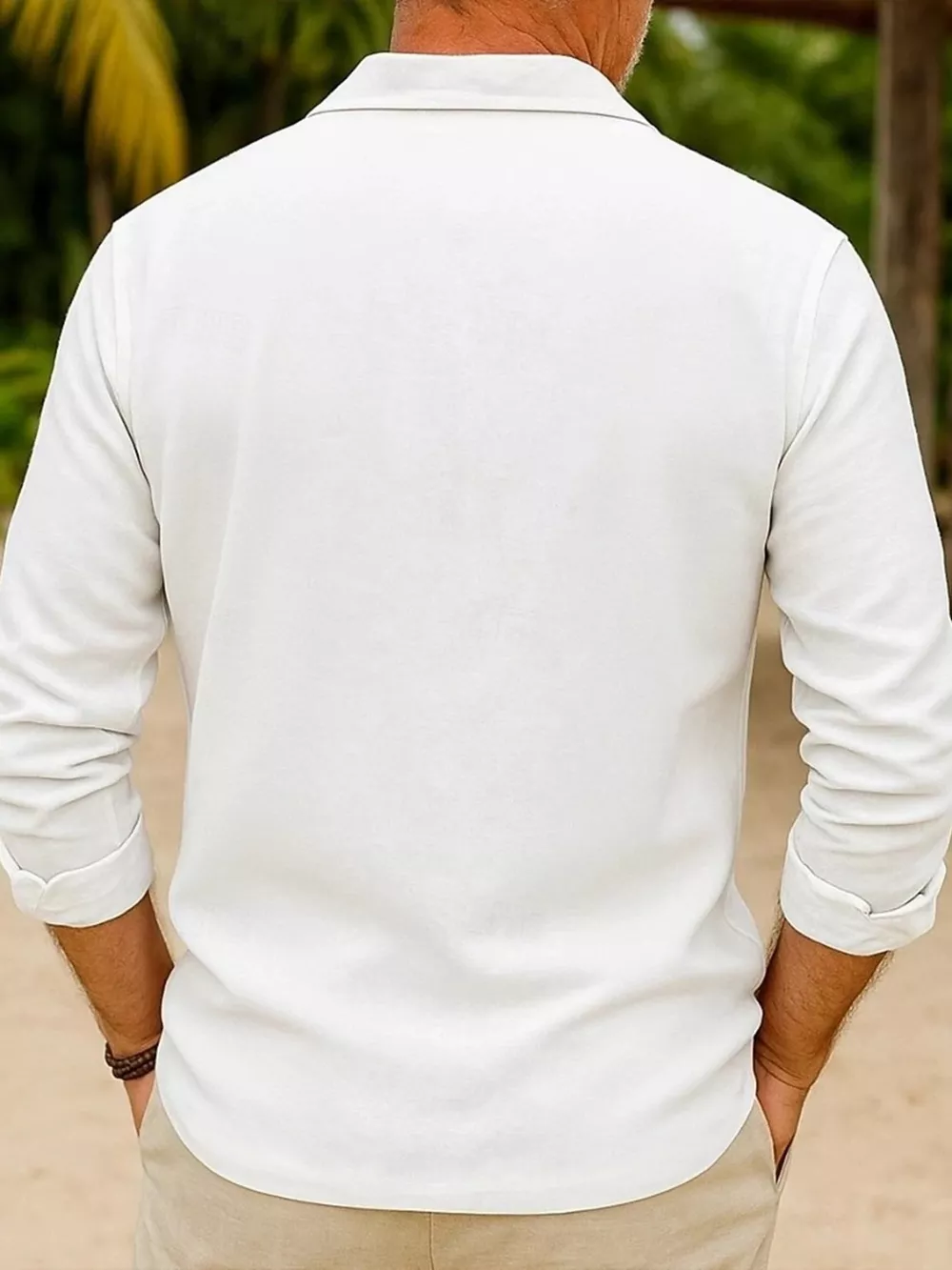 Men's Full Size Button Up Long Sleeve Shirt Plus Size, image 2