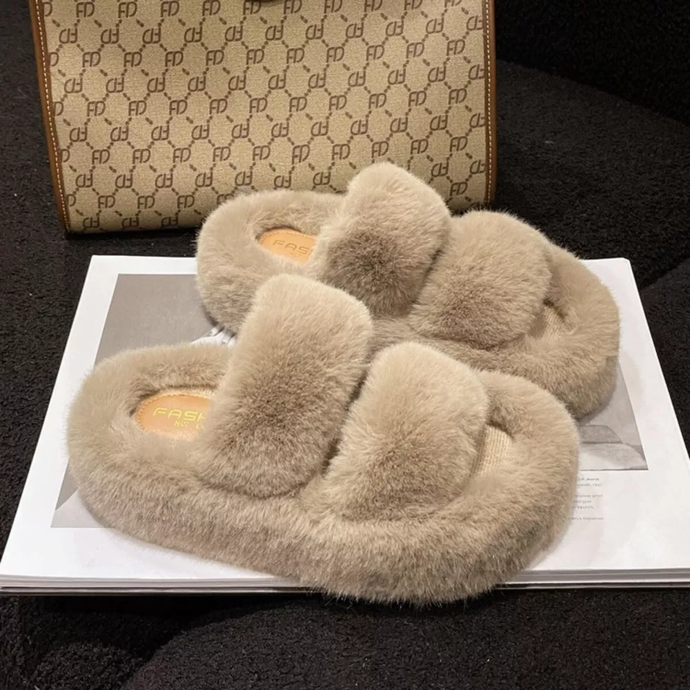 Fuzzy Open Toe Slippers, image 18