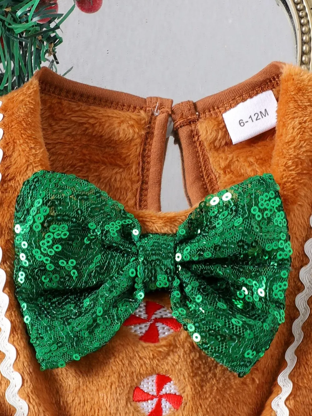 Children's Christmas Lace Detail Dress, image 3