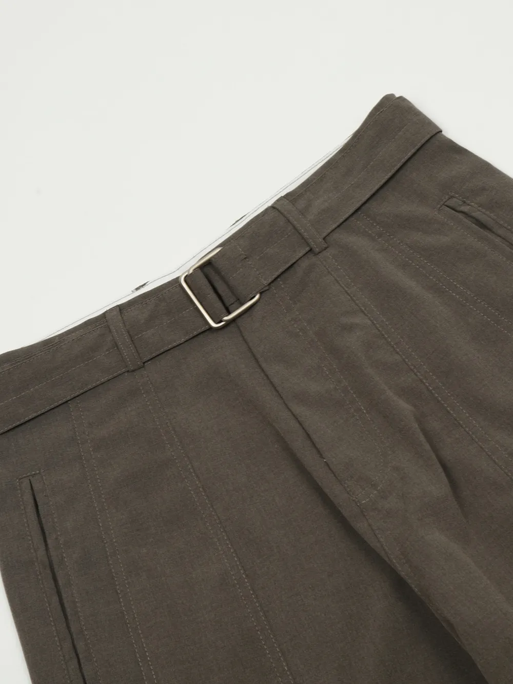 Men's Wide Leg High Waist Pants with Belt, image 9