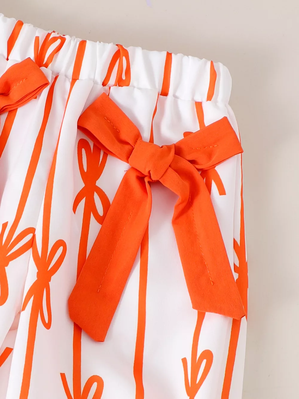 Children's Sleeveless Top & Bow Pants Set, image 3