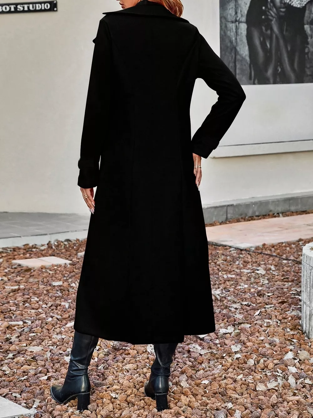 Double-Breasted Longline Coat, image 6