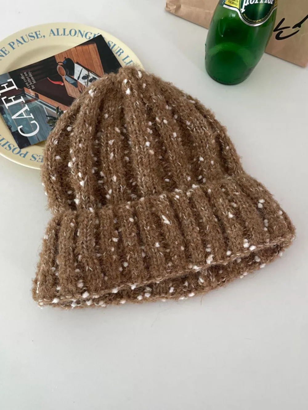 Knitted Beanie Hat, image 2