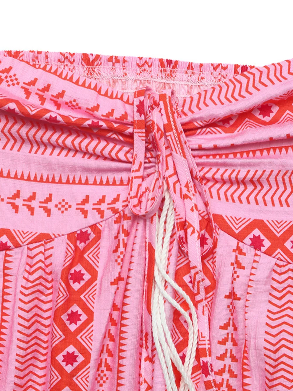 Printed Halter Neck Slit Midi Dress, image 7