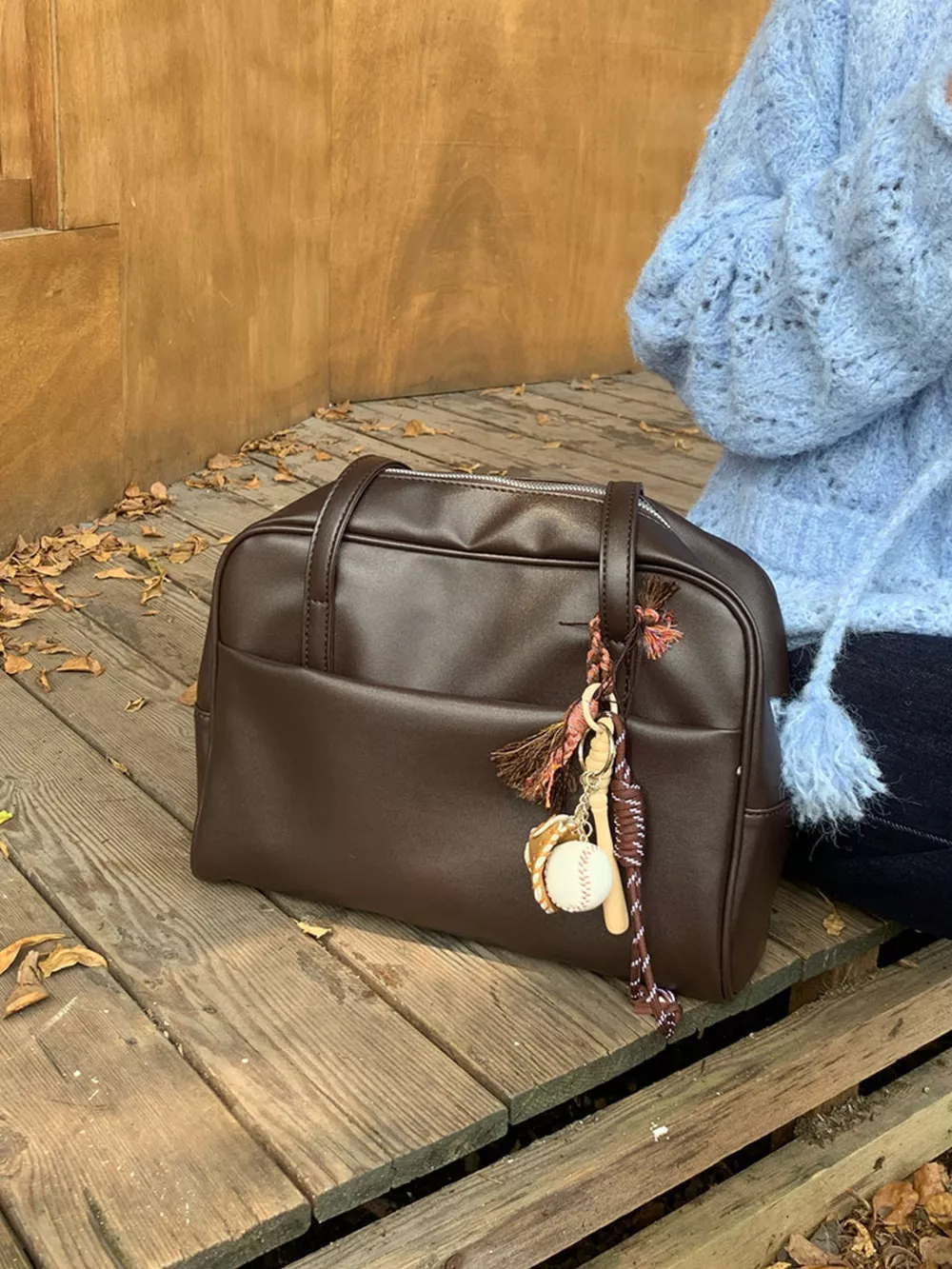 Classic Style Faux Leather Tote Bag, image 6