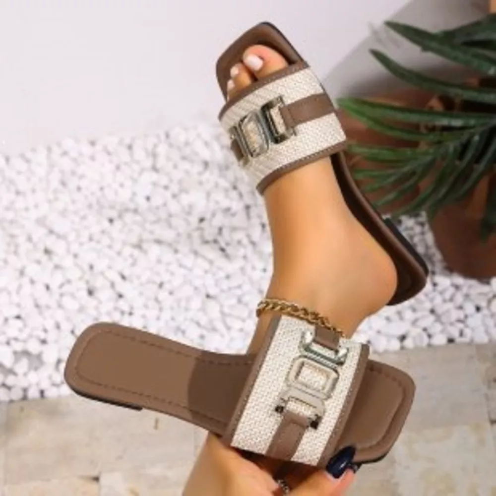Open Toe Flats Sandals, image 7