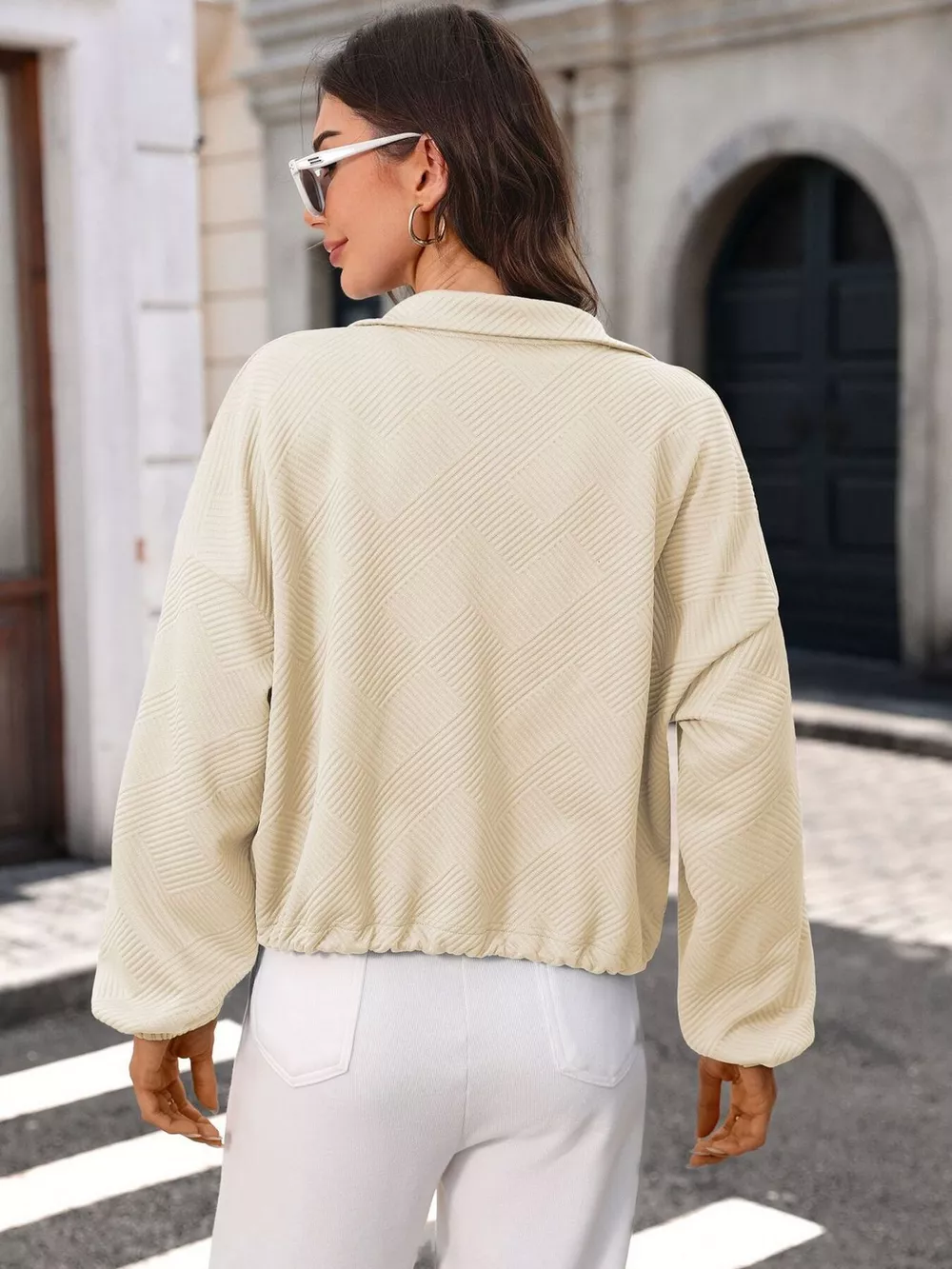 Textured Zip-Up Casual Jacket, image 6