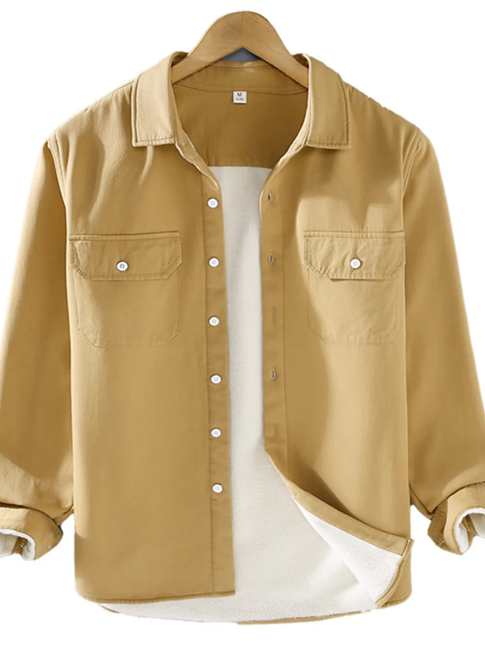 Men's Plus Size Button Up Long Sleeve Shirt, image 8