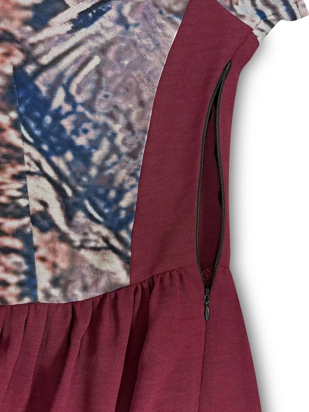 Printed Button-Front Maxi Dress, image 3