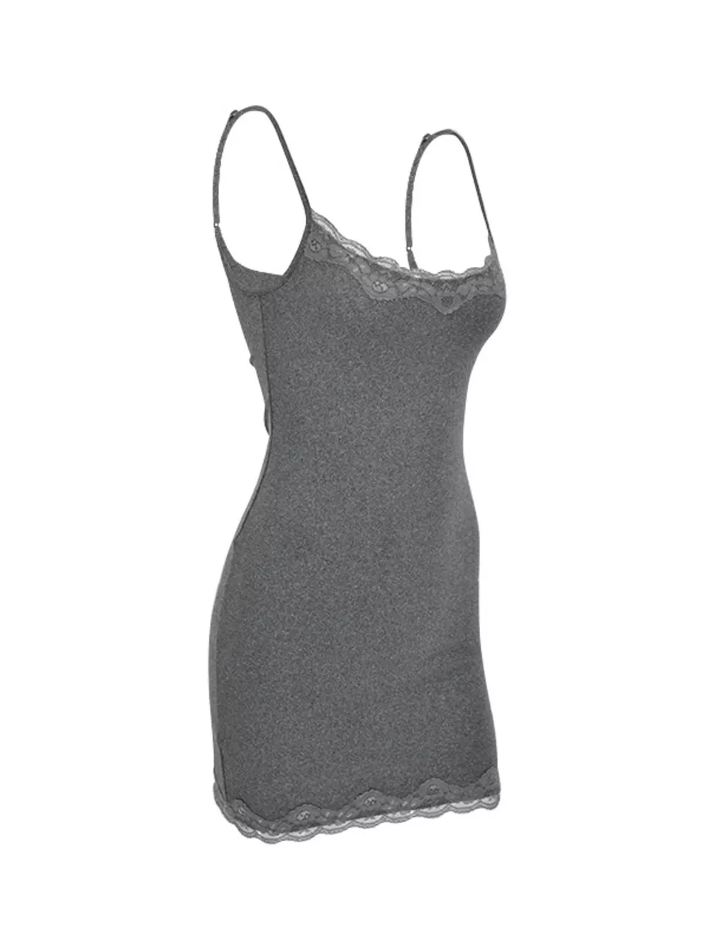 Lace Trim Bodycon Mini Dress, image 7