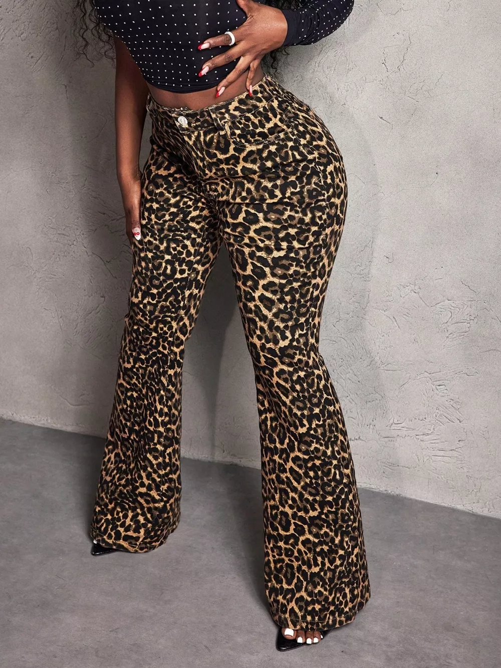 Leopard Wide Leg Pants, image 4