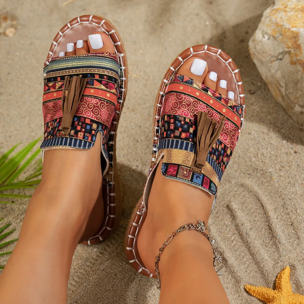 Tassel Open Toe Sandals, image 7