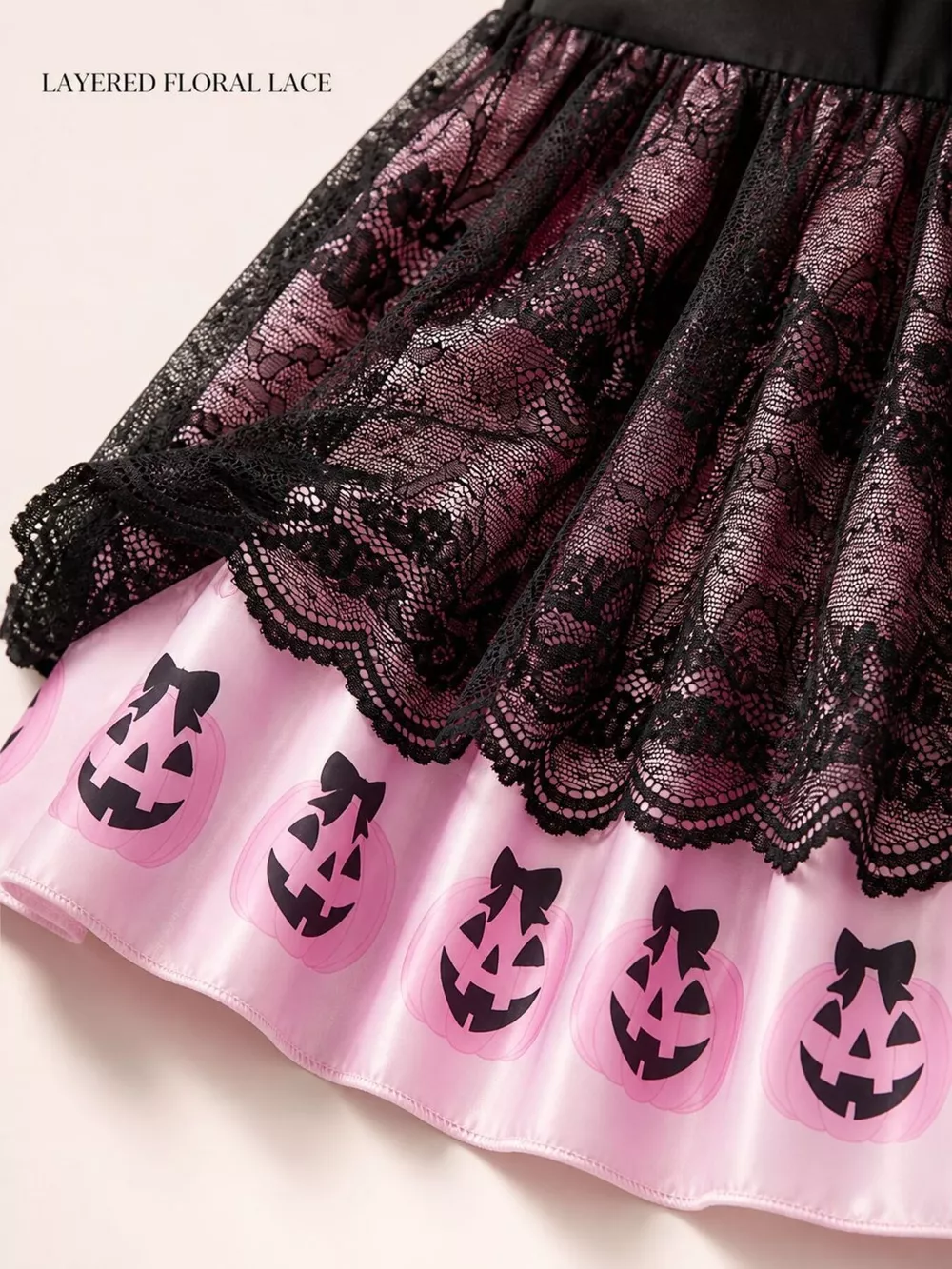 Children's Halloween Lolita Style Pumpkin Print Dress, image 5