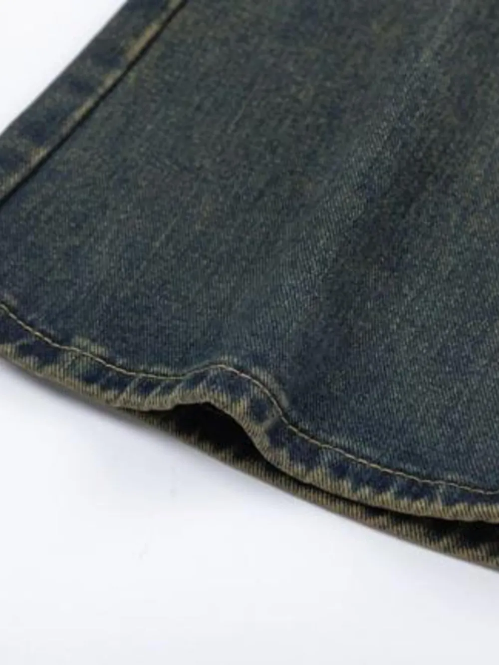 Men's Full Size Vintage Wash Bootcut Denim Jeans Plus Size, image 12