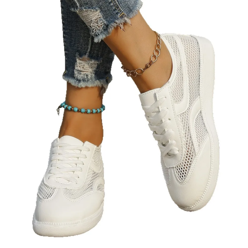 Mesh Lace Up Sneakers, image 6