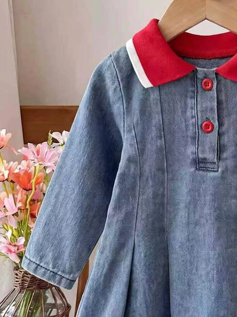 Children's Cherry Embroidered Polo Dress, image 3