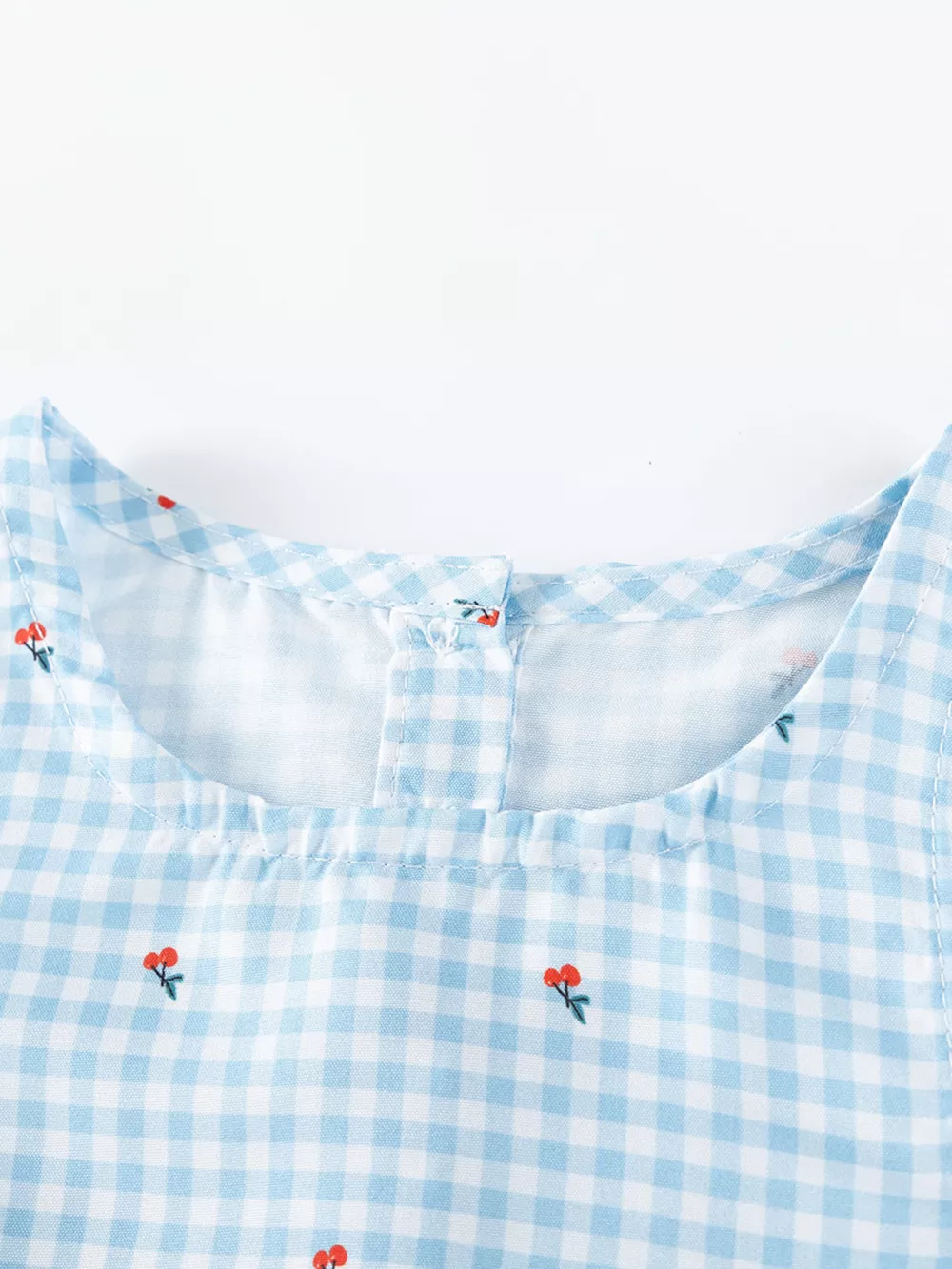 Children's Gingham Ruffle Sleeveless Dress, image 4