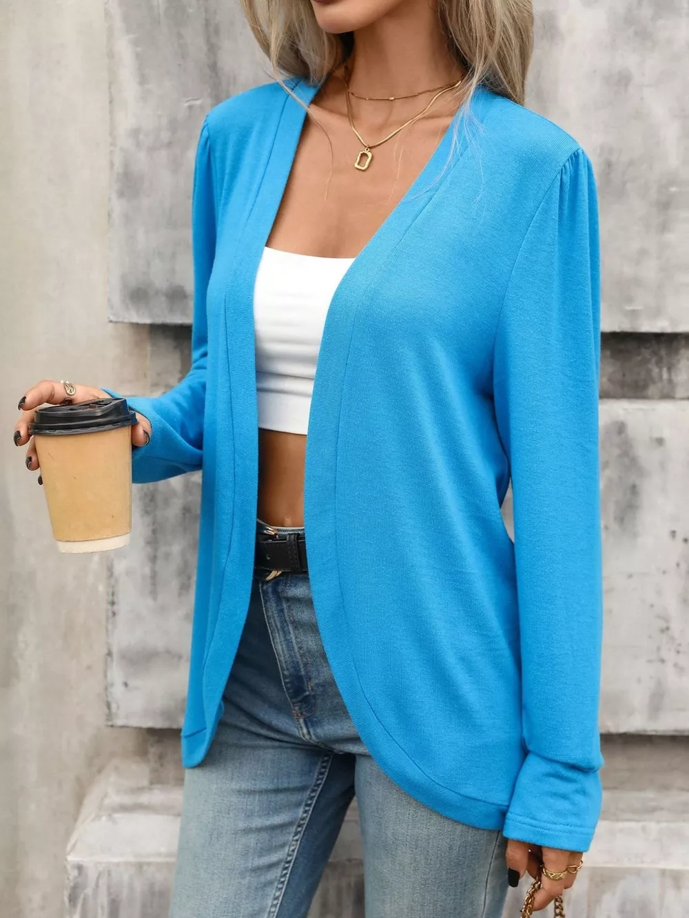 Open Front Long Sleeve Cardigan, image 10