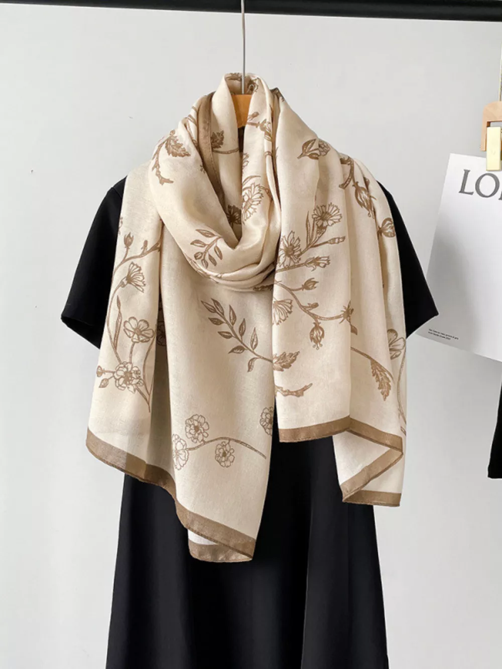 Floral Print Lightweight Scarf, image 6