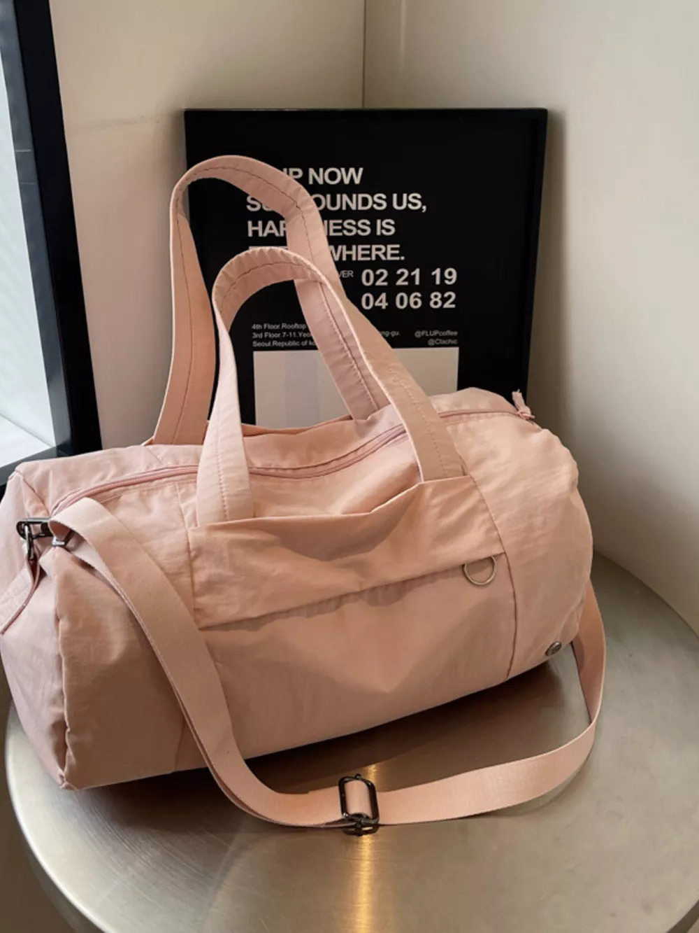 Solid Color Lightweight Travel Duffel Bag, image 4