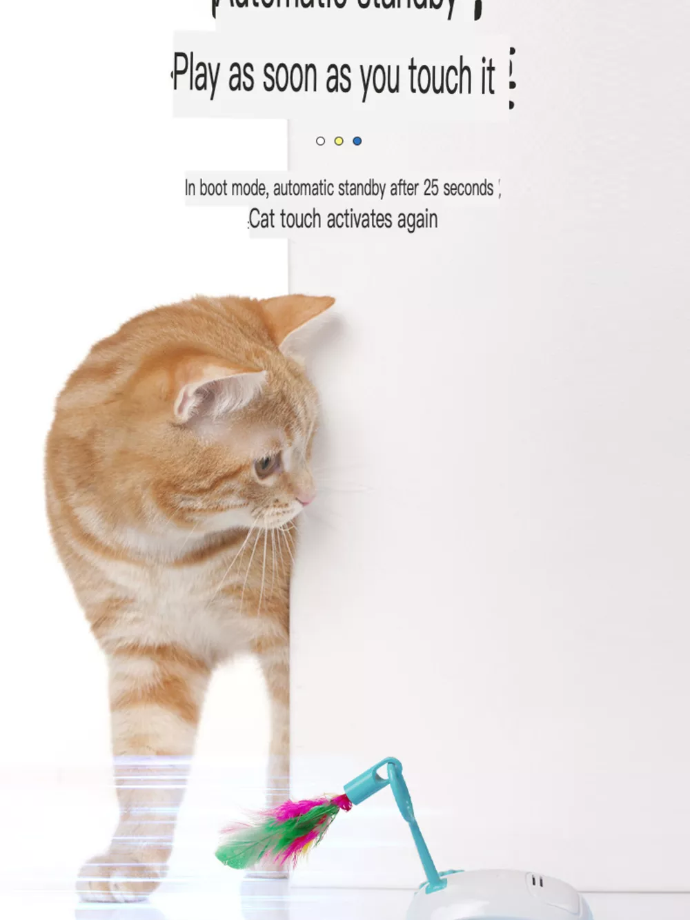 Interactive Self-Rotating Pet Teaser Toy, image 8