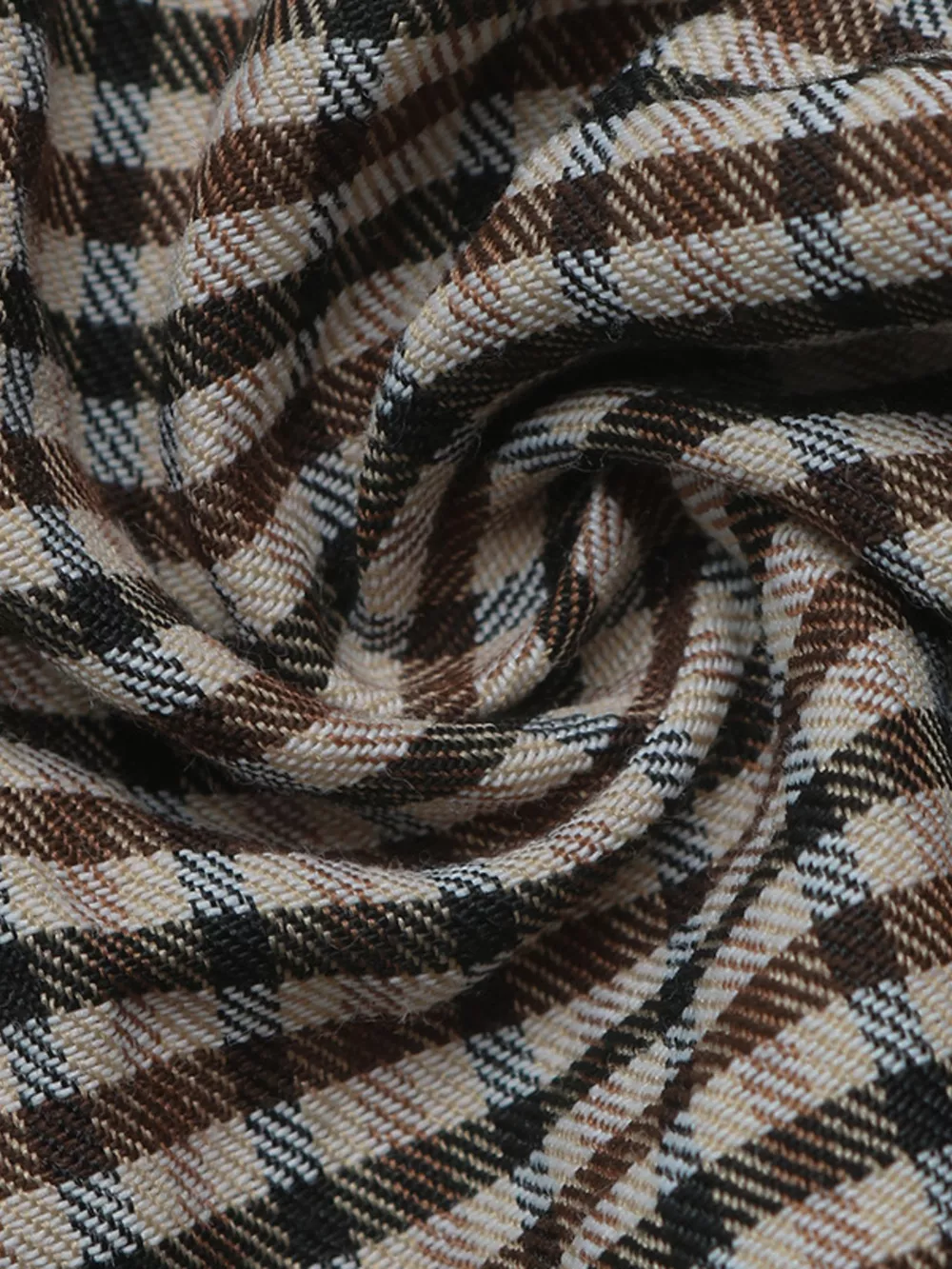 Plaid Lapel Collar Double-Breasted Blazer, image 10