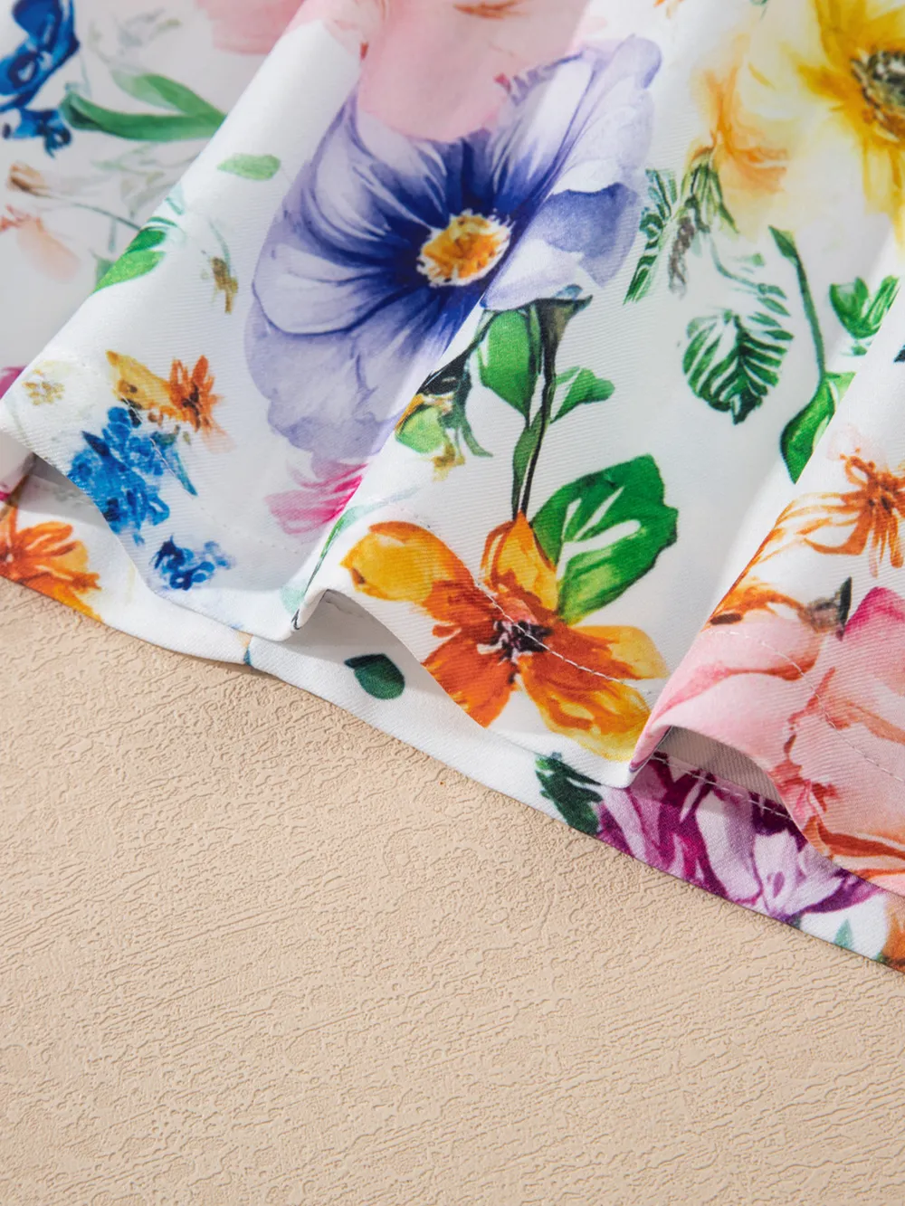 Floral Print Cap Sleeve Mini Dress, image 10