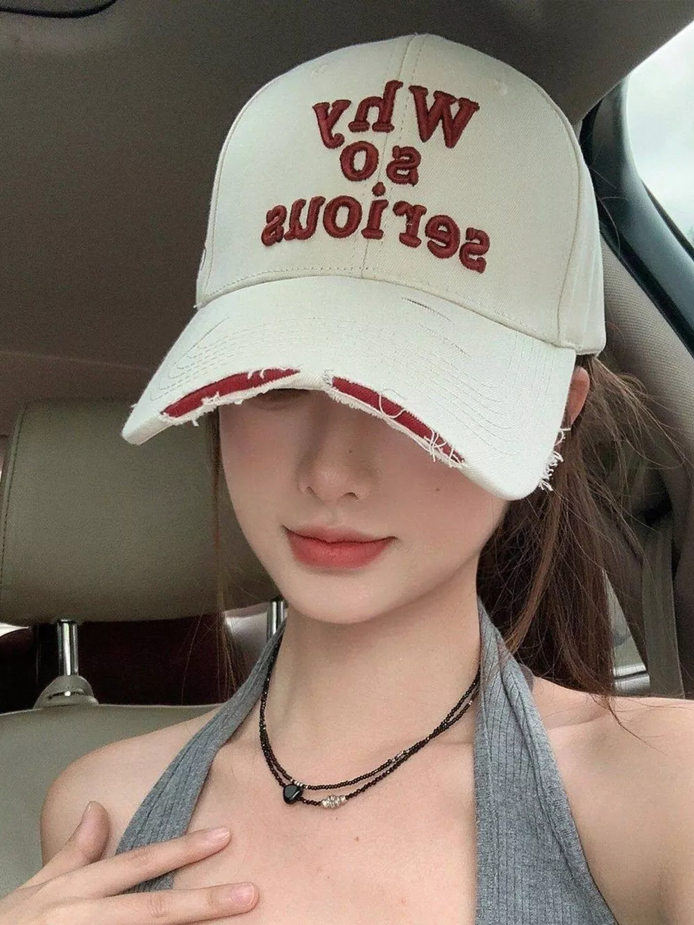 Embroidered Slogan Baseball Cap, image 2