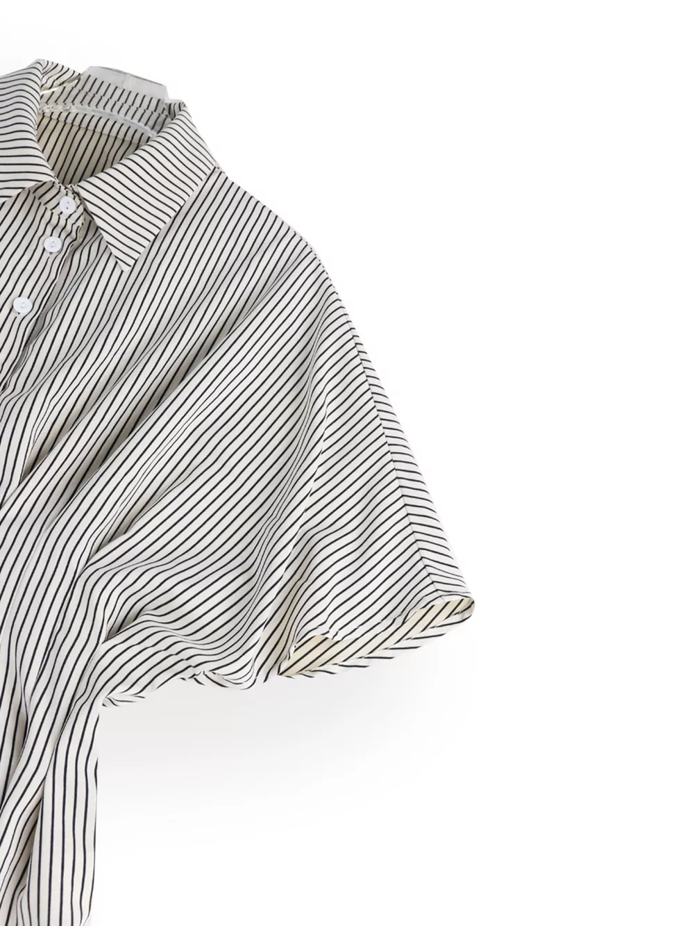 Striped Cinched Waist Shirt, image 5