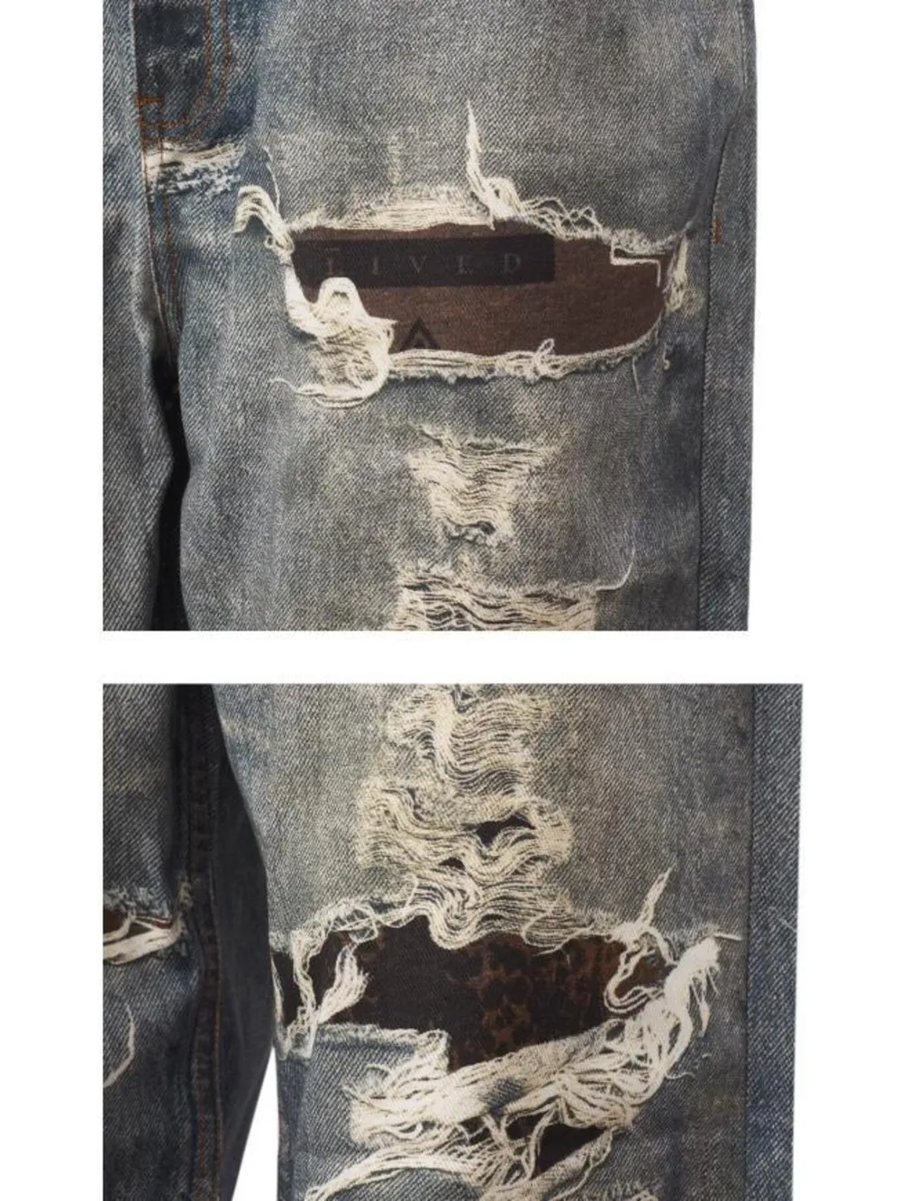 Men's Full Size Distressed Baggy Boyfriend Jeans Plus Size, image 4