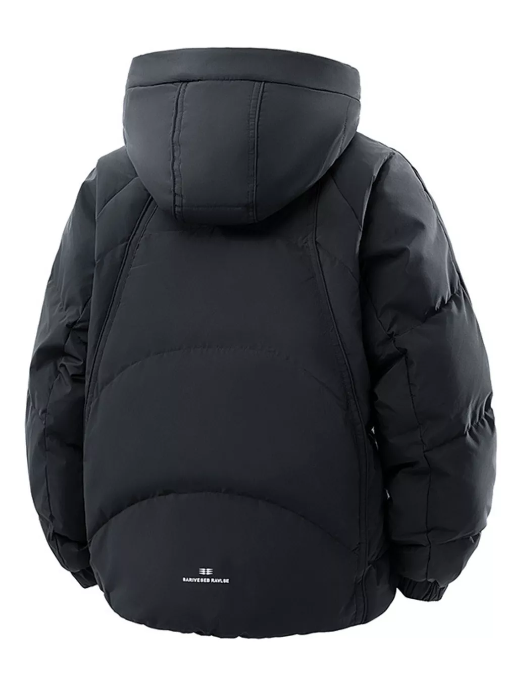Men's Plus Size Snap Down Hooded Puffer Jacket, image 4