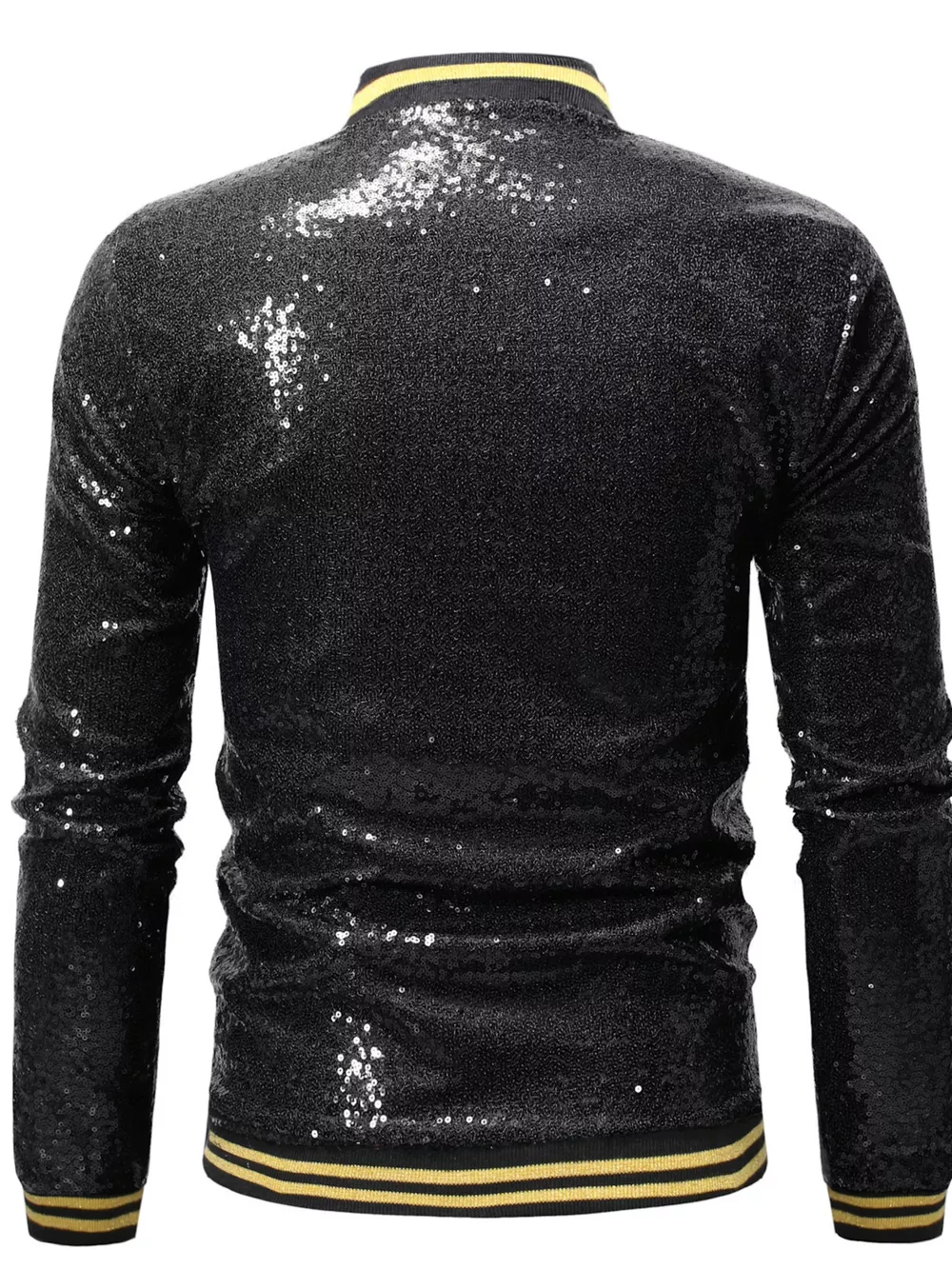 Men's Sequin Zip Up Jacket, image 2