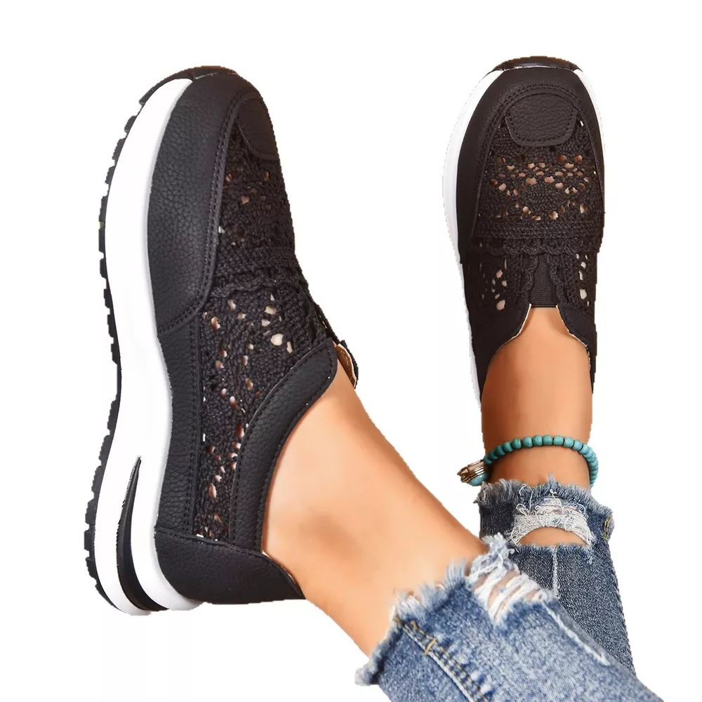 Breathable Round Toe Slip-Ons, image 5