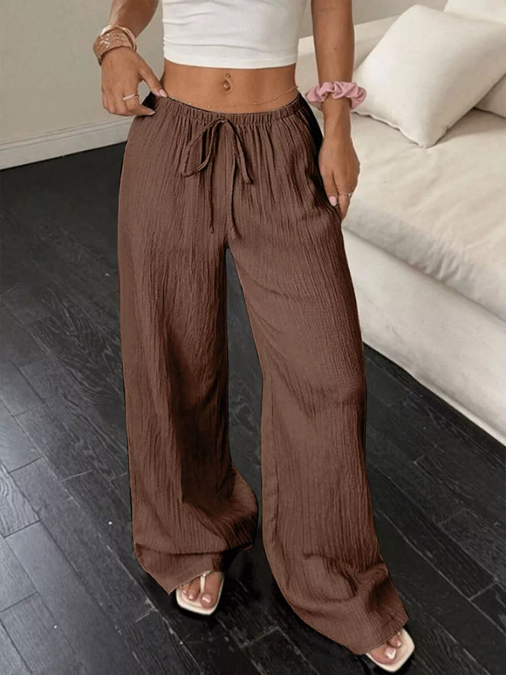 Tied Wide Leg Pants, image 16
