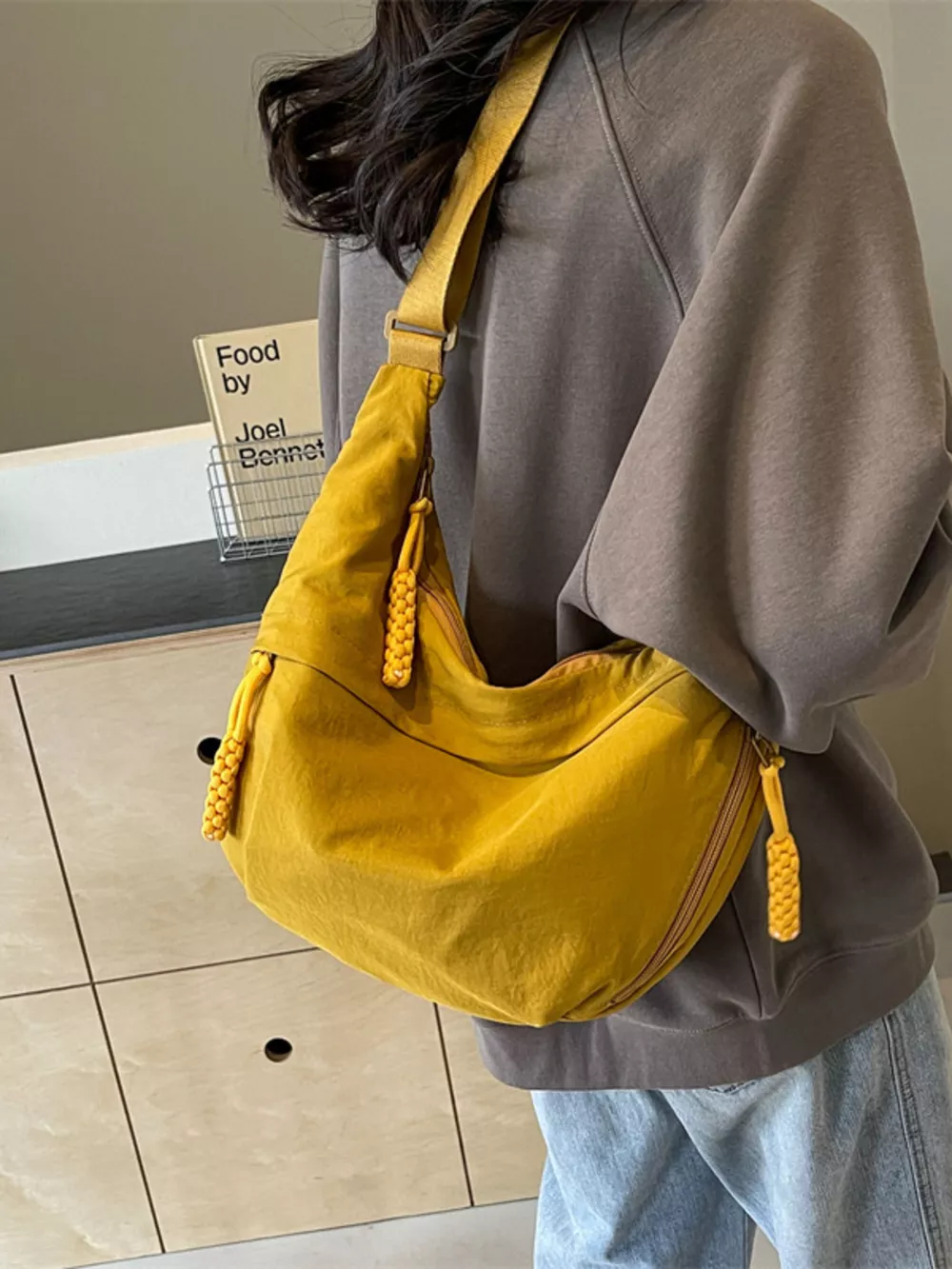 Casual Solid Color Lightweight Crossbody Bag, image 8