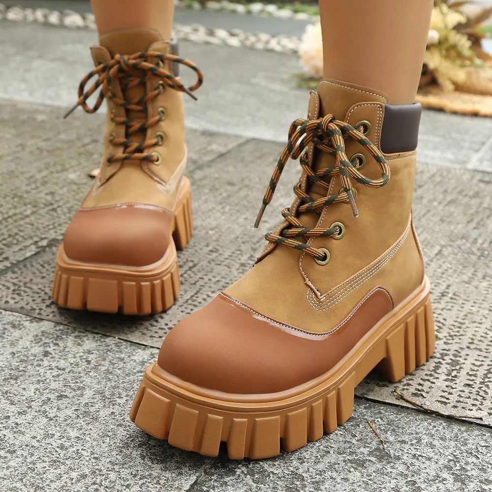 Lace Up Platform Boots, image 3