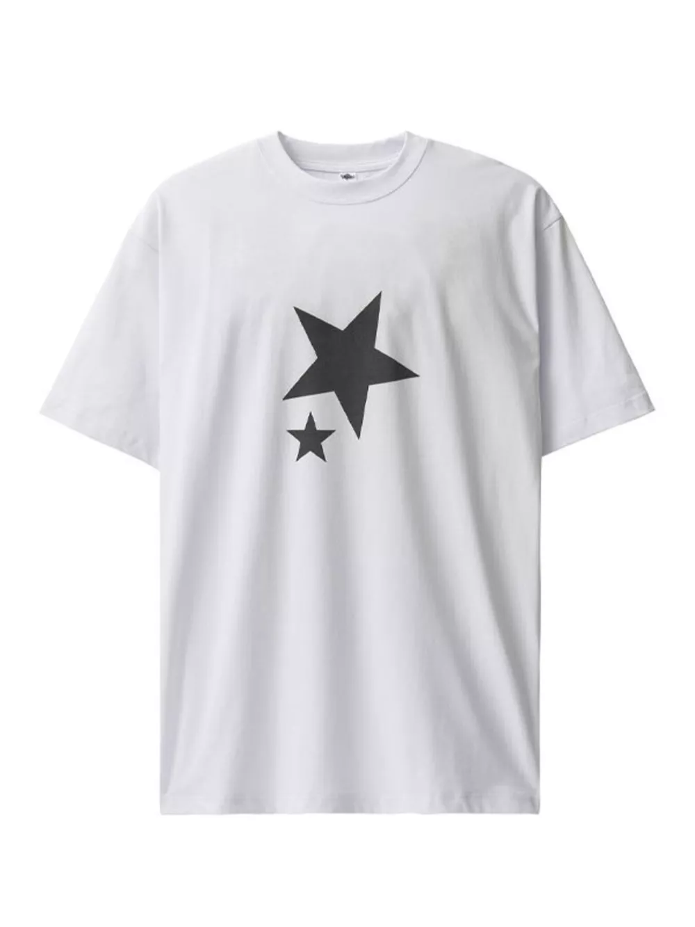 Men's Star Round Neck Relaxed Fit T-Shirt, image 4