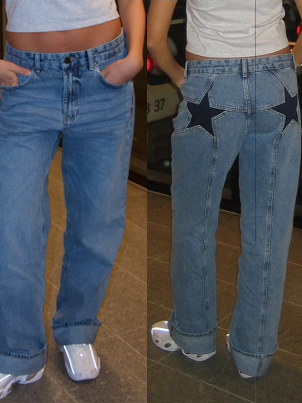 Star Wide Leg Jeans, image 12