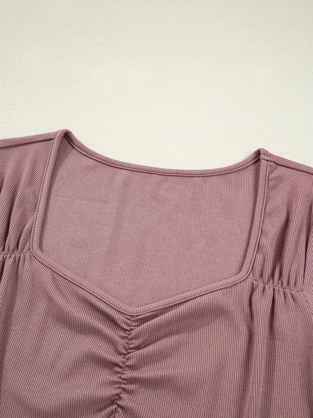 Ruched Front Long Sleeve T-Shirt, image 7