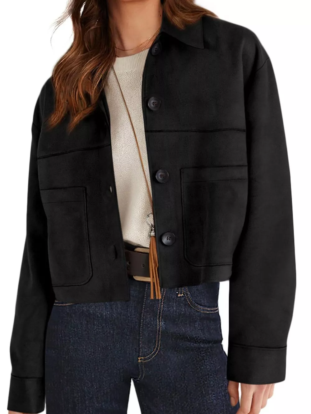 Button-Down Cropped Jacket, image 18