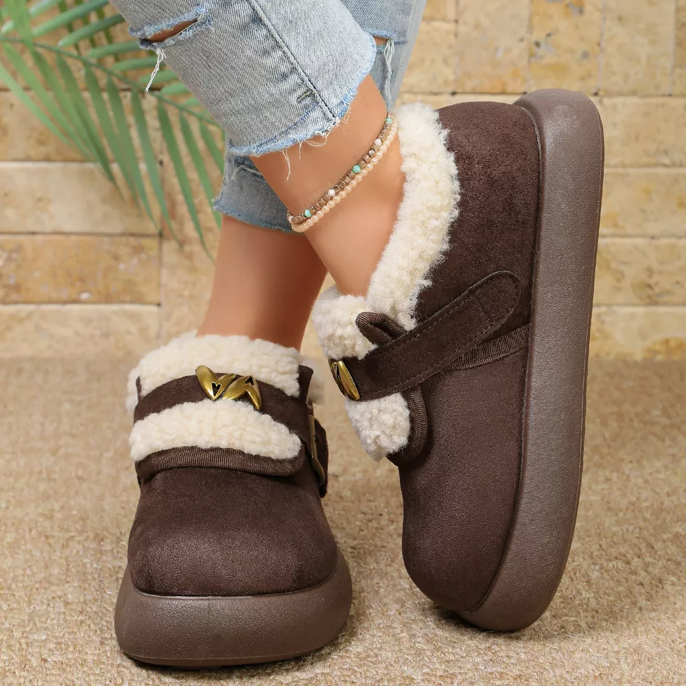 Round Toe Platform Ankle Boots, image 4