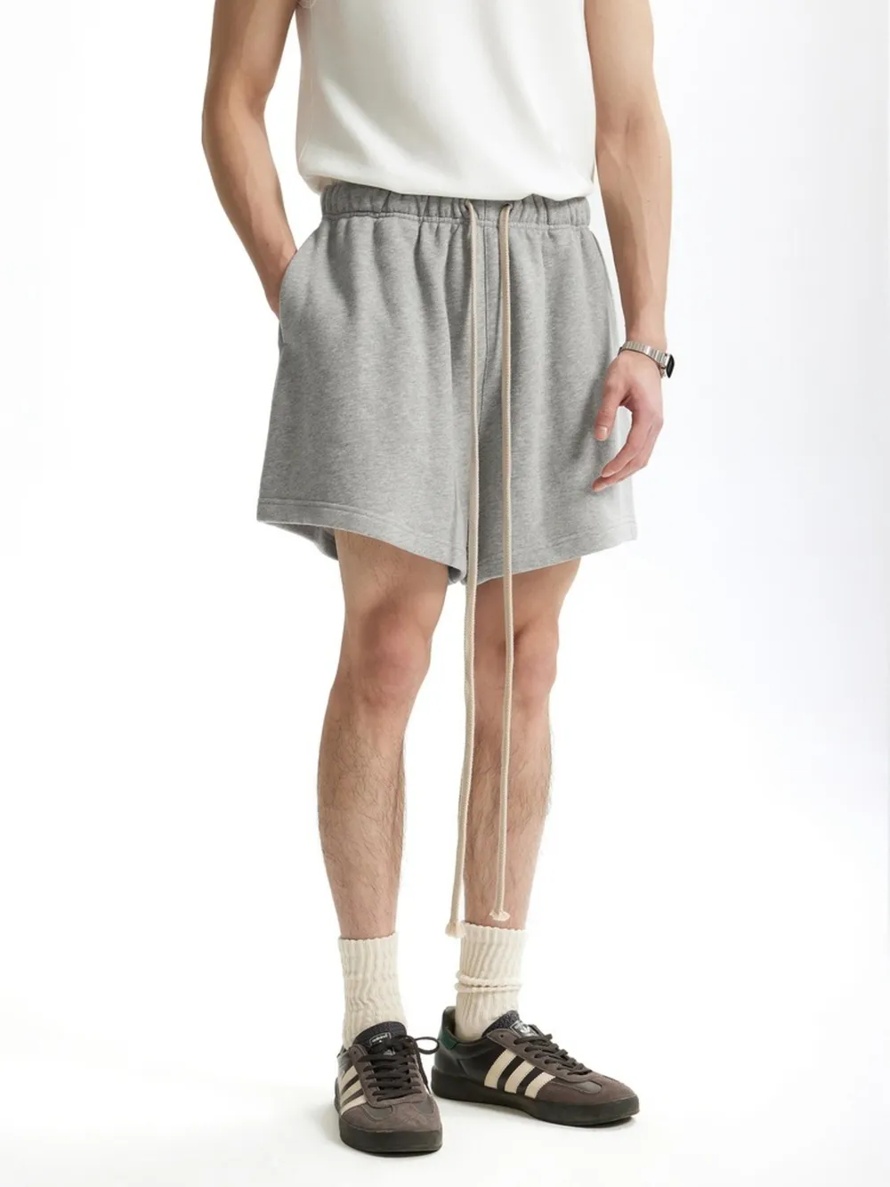 Men's Drawstring Loose Fit Shorts, image 2